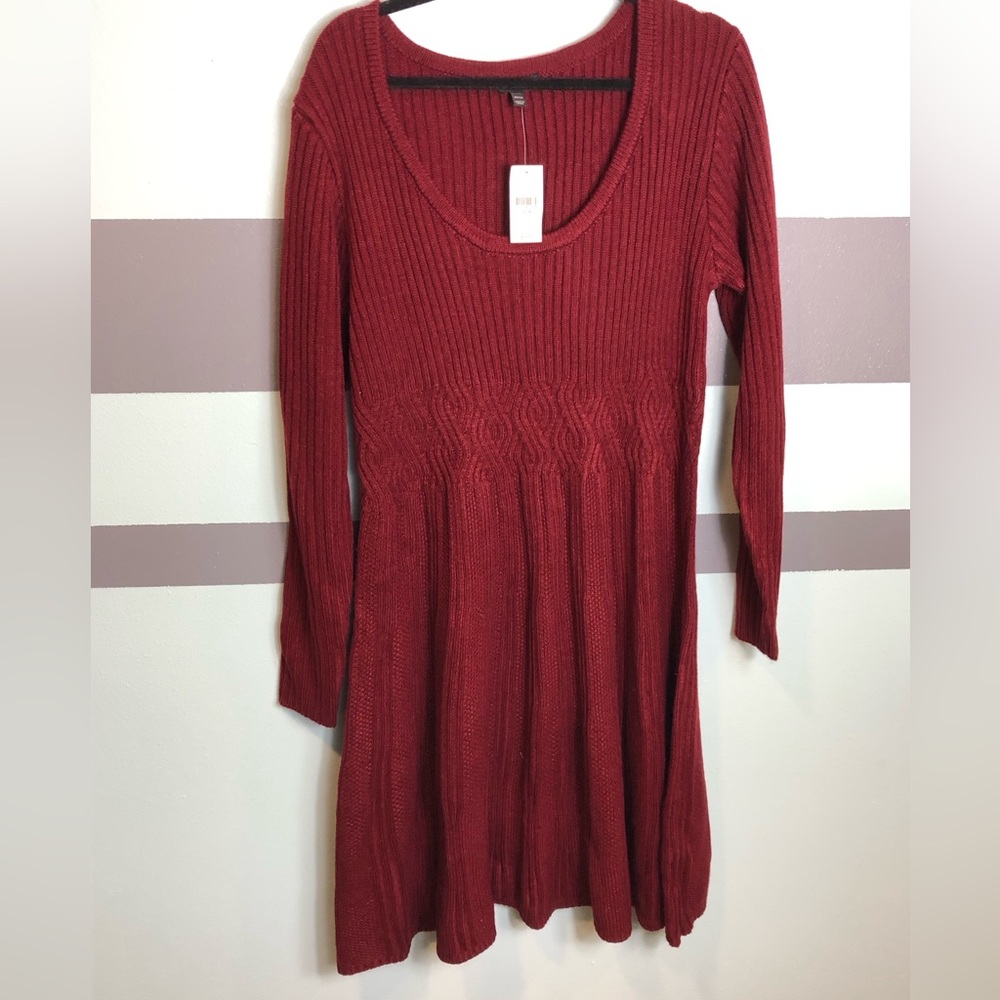 Lane Bryant Ribbed Knit Sweater Dress